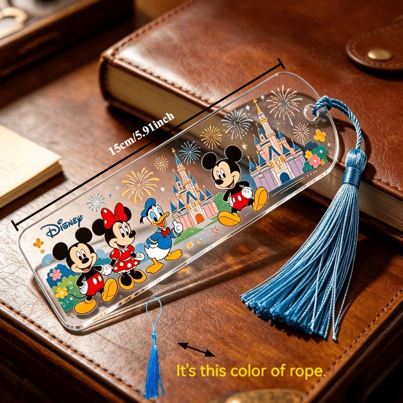 Disney Mickey and Minnie Acrylic Page Marker Design As A Reading Aid for Book Lovers and Teens with Tassel Accents