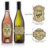 Vintage Halloween Wine Bottle Stickers With Adhesive Labels For Decor Party