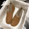 Fashion Fashionable and Warm Women's Shoes 2024 Soft Sole Temperament Winter Plush and Warm Women's Shoes Versatile and Comfortable Traf