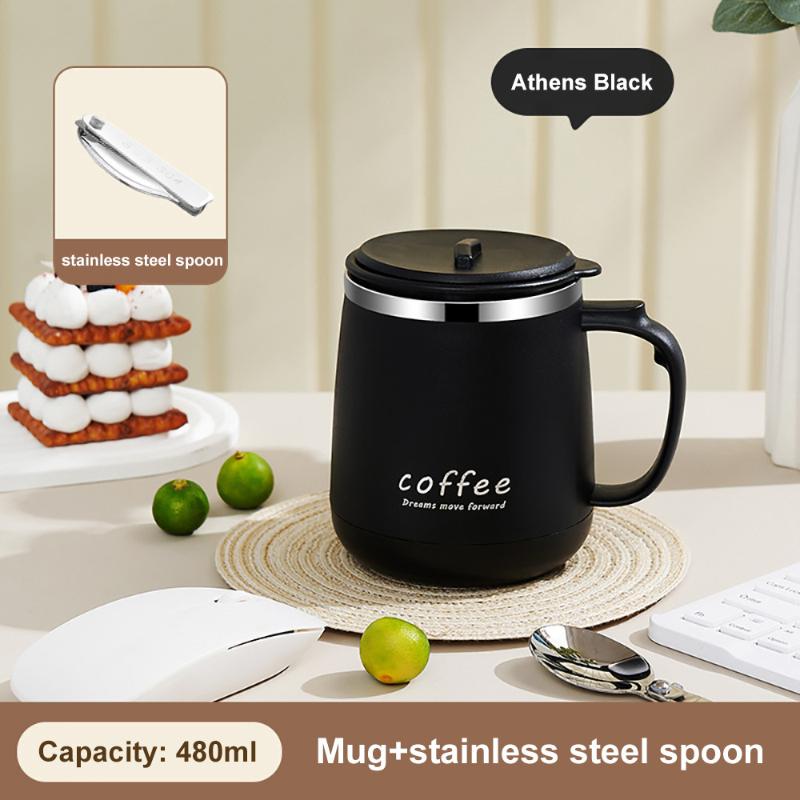 480ml 304 Stainless Steel Insulated Mug With Lid Tea Infuser Drop-Proof Suitable for All Daily Drinking Scenarios