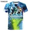 Summer Game Genshin Impact 3d Printed Children's T-shirt Fashion Casual Hip-hop Harajuku Kids Short Slee T Shirt O Neck Tops