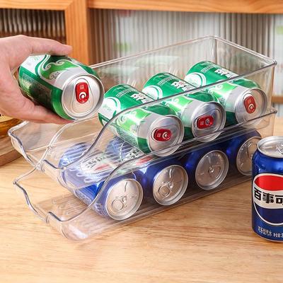 Transparent Food Grade Refrigerator Storage Box for Beverages and Fruit Cans