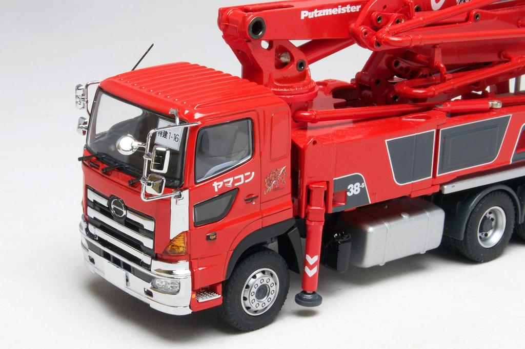 PLATZ Scale Putzmeister Concrete Pump Truck Shin Godzilla Special Construction Equipment Platoon Specification Diecast Model 1/50 M38-5 "Yamacon"