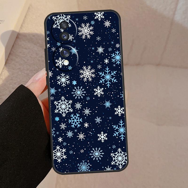 Snow Snowflake Winter For Honor Magic 7 6 5 Lite V5 Case For Honor 400 Pro 200 50 70 90 X8a X8b X9a X9b X9c Cover