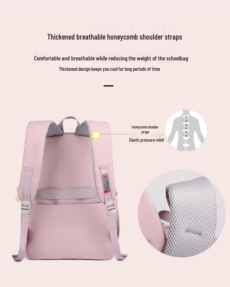 Stylish & Durable Large Capacity Backpack for Junior High School Girls