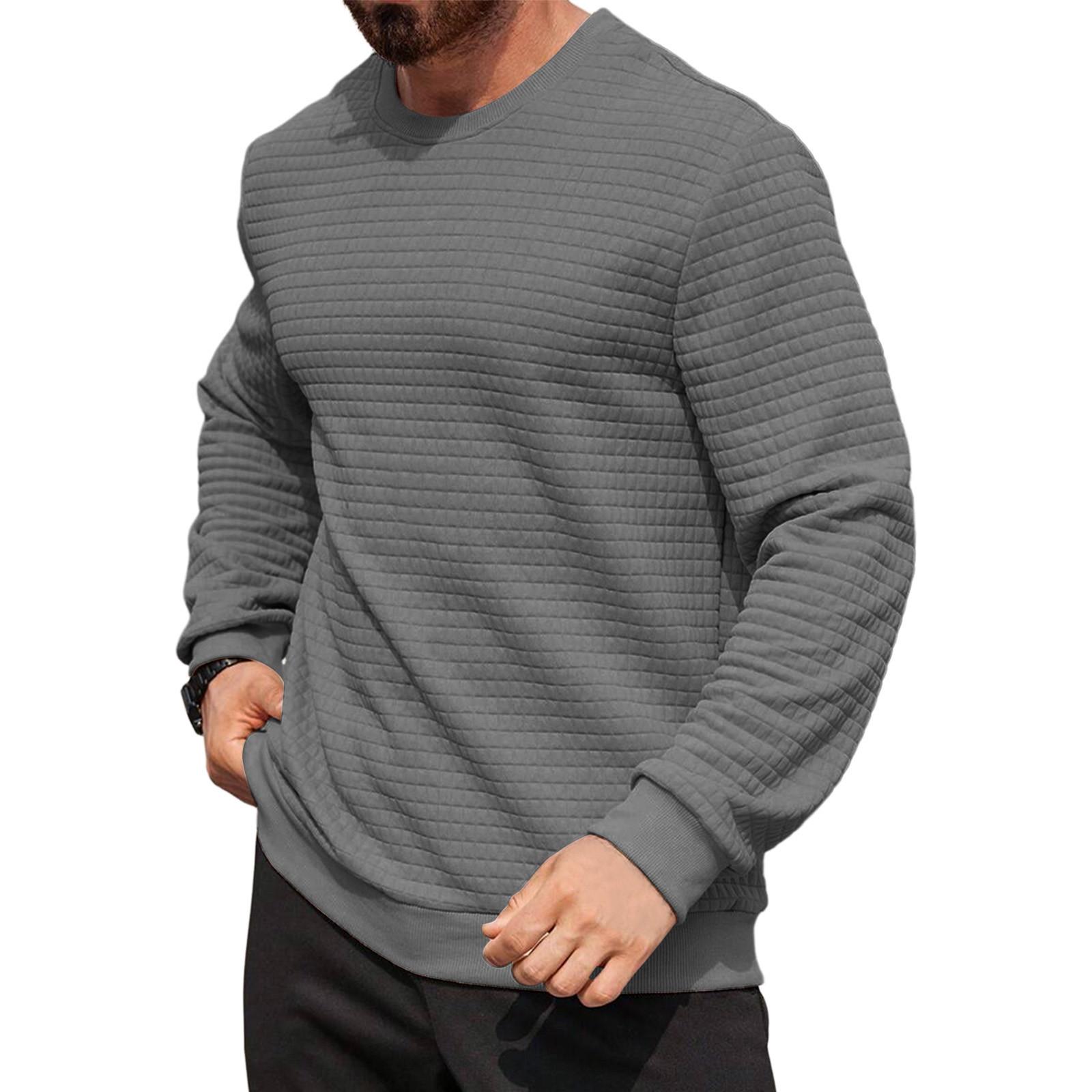 

Мужской повседневный свободный хлопковый свитер с круглым вырезом, пуловер XXL