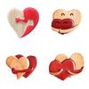 Natural Wood Love Heart Ornament Collectible Wooden Artwork for Valentine's Day