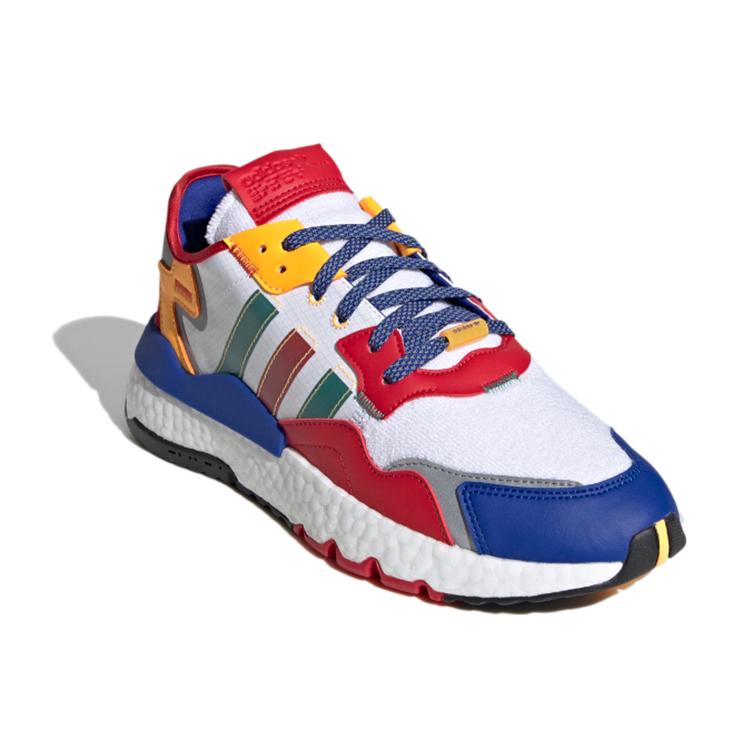 Adidas Nite Jogger 'White Scarlet Royal' (Unisex) Cloud White / Scarlet / Royal Blue Casual Shoes FZ1957