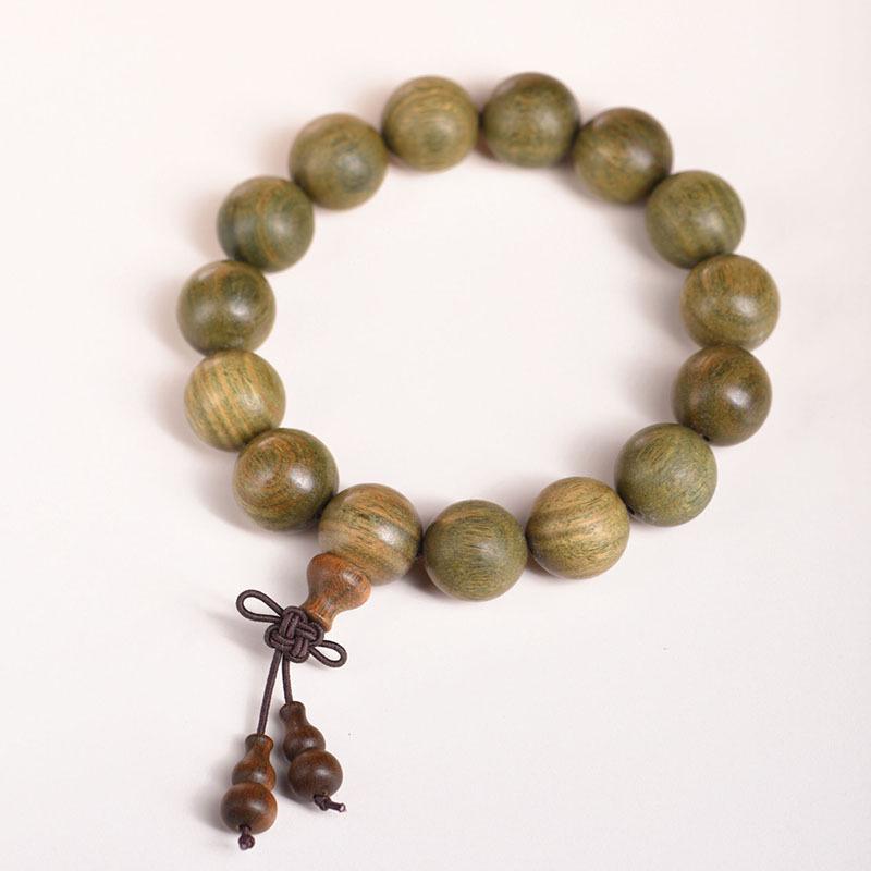 Argentina Agarwood & Green Sandalwood Unisex Prayer Beads Bracelet