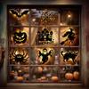 Halloween LED Lights with Hanging Rope Battery-Powered Ghost Pumpkin Hanging Party Lights for Shop/Home/Yard Windows for Indoor/Outdoor