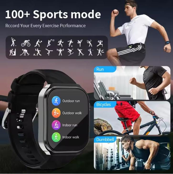 2025 New AI Healthy Diagnose Smart Watch Blood Lipid Uric Acid Bluetooth Call Blood Pressure Health Smartwatch Men Women