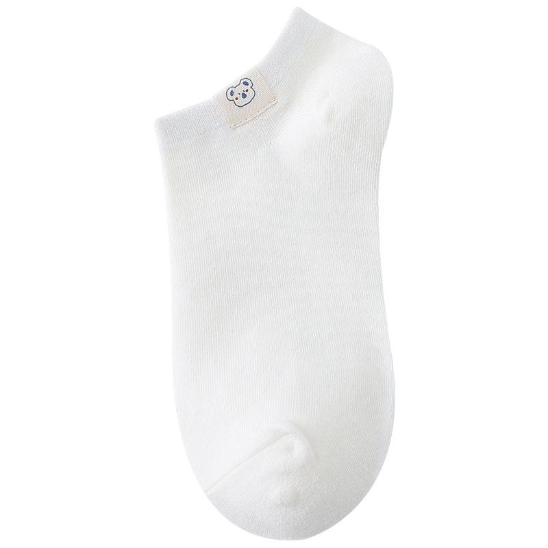 Summer Socks, Invisible Solid Color Women's Socks, Low-top Student Pure Cotton Socks