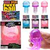 Jouet Squish Jellyfish & Cube Tendance NeeDoh, Gelée Douce à Presser Jouet Anti-Stress Fidget, Sensoriel NeeDoh pour Enfants & Adultes