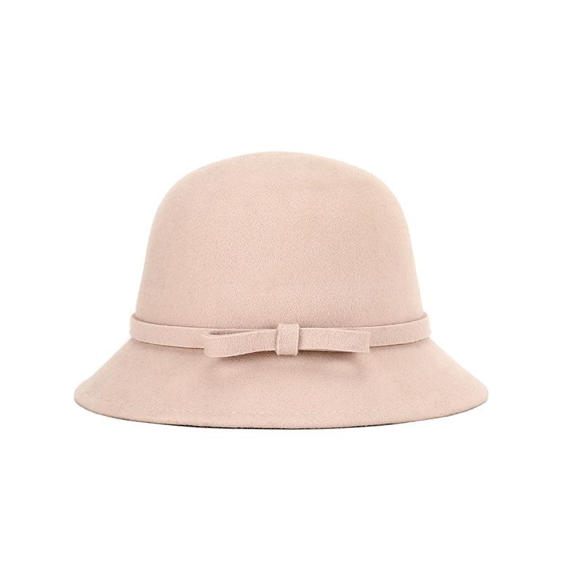 2025 Women’s Pure Wool Felted Cloche Hat Winter Warm Bowl Cut Bucket Cap for Outdoor Chic Autumn Winter Fashion