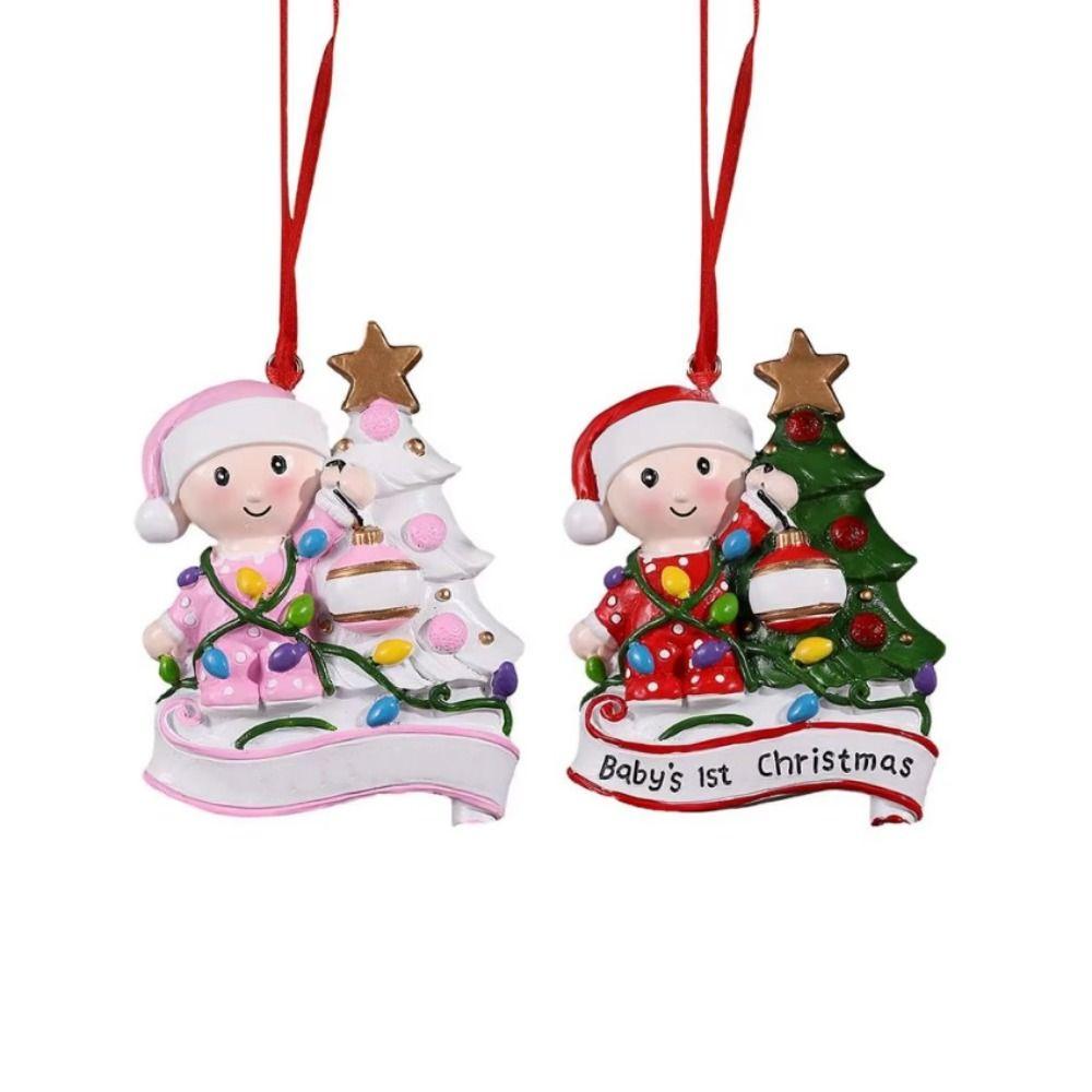 Snowman Baby First Christmas Ornament Lantern Christmas Tree Decoration Christmas