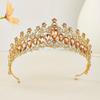Luxury Zinc Zinc Alloy Princess Crown Elegant Rhinestone Diadem Baroque Queen Tiaras  Stage Performances