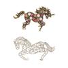 Unique Metal Brooch Horse Clothing Jewelry Fashion Accessory Alloy Texture Suitablle for Shirts and Backpack Deocrating
