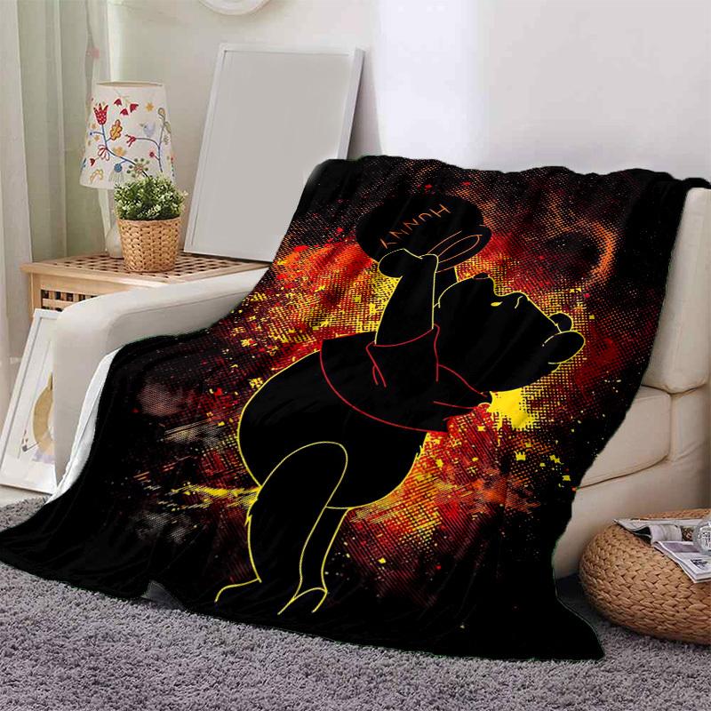 

1pc, Winnie the Pooh Hug Me Blanket Cozy Throw for Home Decor, Couch Cover, Outdoor Use, Gift Idea, Flannel Blanket Perfect for Bed, Living 80x120cm