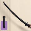 3D Printing Samurai Katana Genuine Sword Gravity Retractable Ninja Knife Cosplay Props Real Sized Japanese Katana Sabre Kid Toy