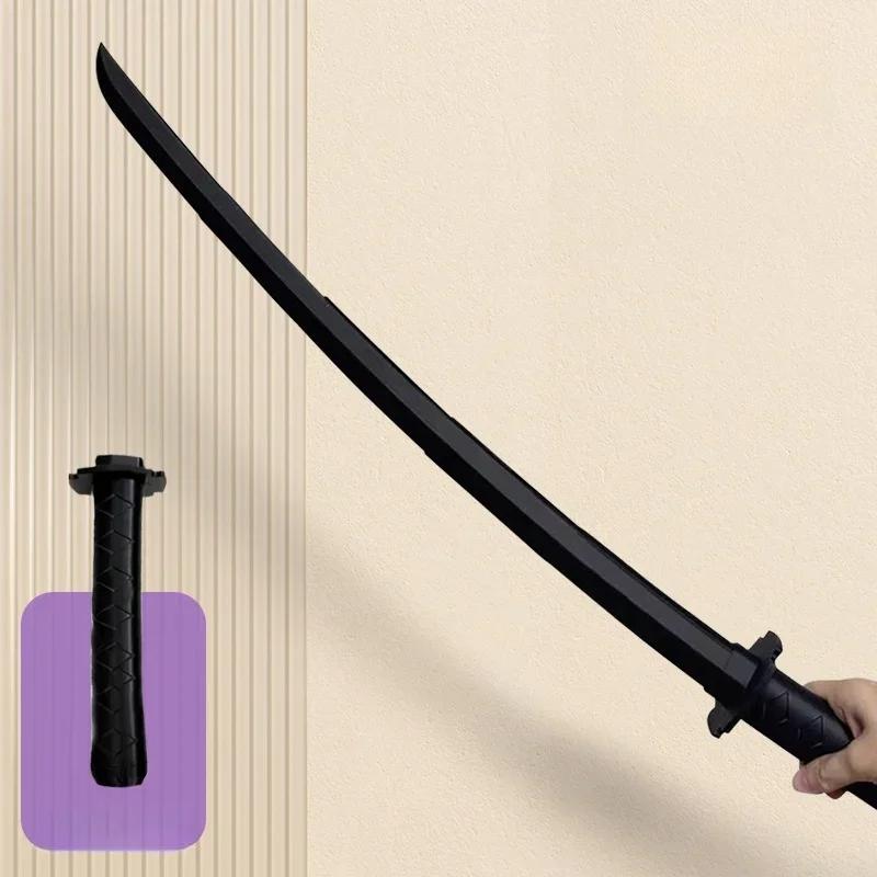 3D Printing Samurai Katana Genuine Sword Gravity Retractable Ninja Knife Cosplay Props Real Sized Japanese Katana Sabre Kid Toy