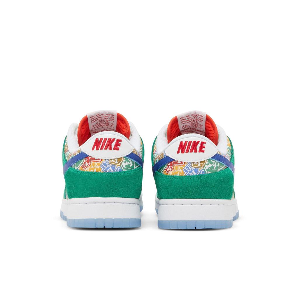 Nike Dunk Low 'Foam Finger' (Unisex) Stadium Green / White / University Red / Old Royal Skateboard Shoes DZ5184 300