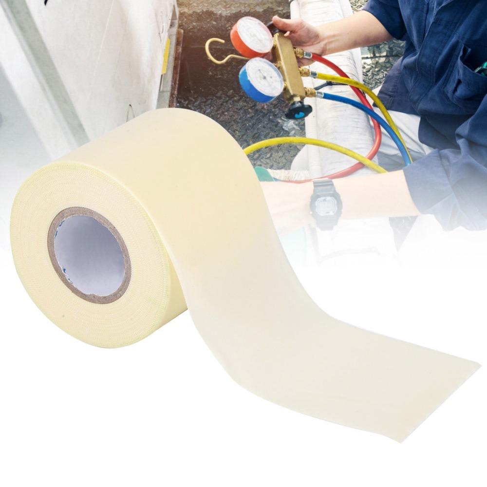 5pcs PVC Material Pipe Insulation Tape 6cm/2.4in Width AC Wrapping Tape  For Outside Machine