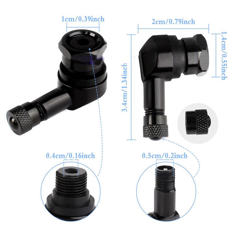Aluminum Alloy Car Tire Valve Nozzle Clamp Truck Motorcycle Wheel Tyre Pump Nozzle Chuck Cap Inflator Connector Auto Accessories