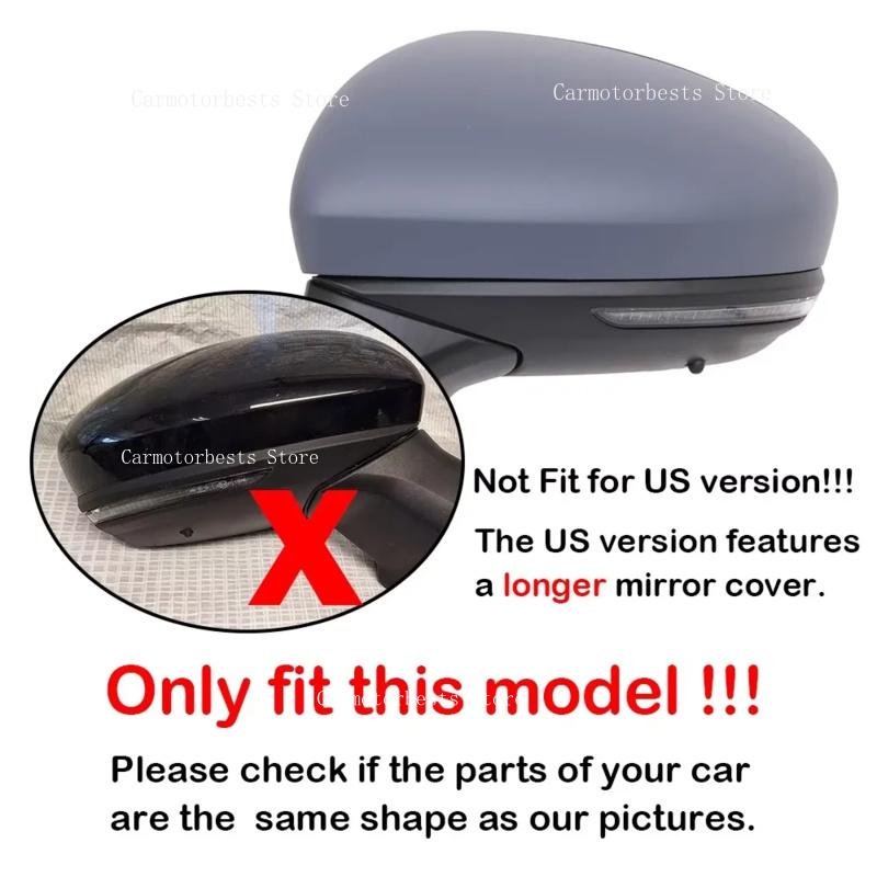 Car  Rearview Side Mirror Cover Fit For  Renault Captur   -2024   Wing Cap Rear View Case Trim Carbon Fiber
