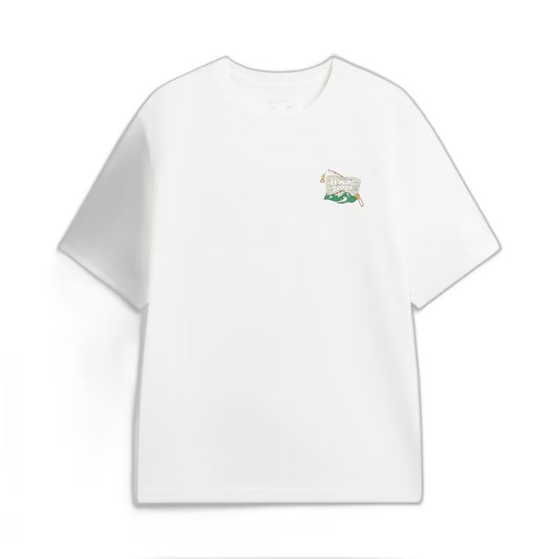 Li-Ning Unisex Letter Print Round Neck T-Shirt ATSW295