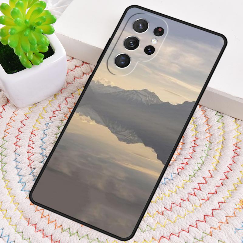 Mountain Reflection By The Lake Silicone Phone Case For Samsung Galaxy Note 10 Pro S26 S25 S24 S23 S22 S21 Plus Ultra Capa Cover