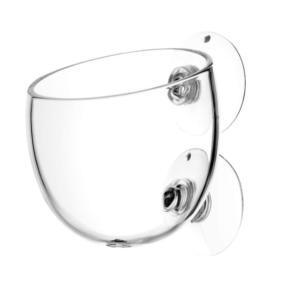Aquarium Decoration Plant Cup Pot Live Plants Fish Tank Holder Glass Aquatic Plant Pot with Suction Cups Aquarium Decor Tool