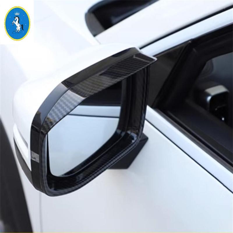 Auto Rearview Mirror Cap Rain Shade Rainproof Mirror Eyebrow Frame Decoration Cover Trim ABS Accessories For HAVAL H3 2024 2025