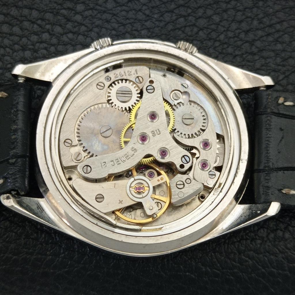 HAND-WINDING VINTAGE LEGEND SWISS MENS REFURBISHED ALARM WATCH a707502-1