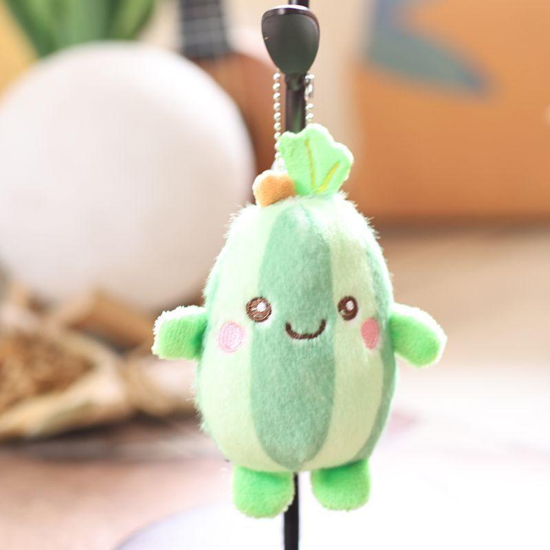 

Plush Winter Melon Keychain With Soft Pp Cotton Fill For Bag Decor And Collectible Toy