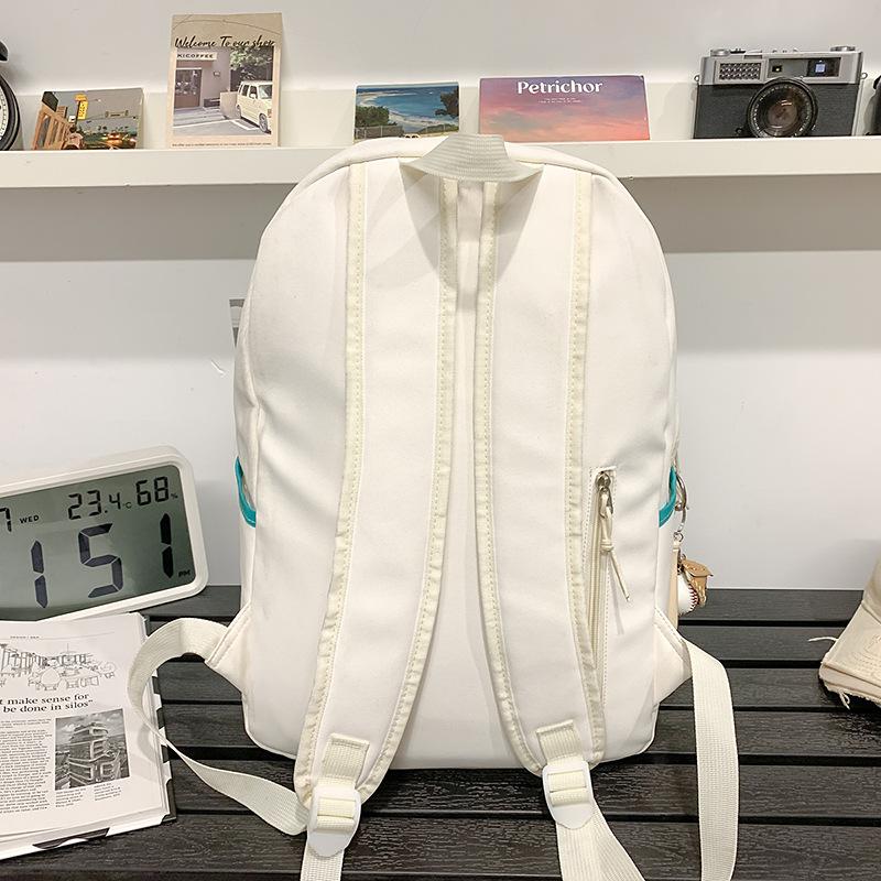 School bag Korean version of high value letters junior high school girls simple, lightweight, versatile and large capacity