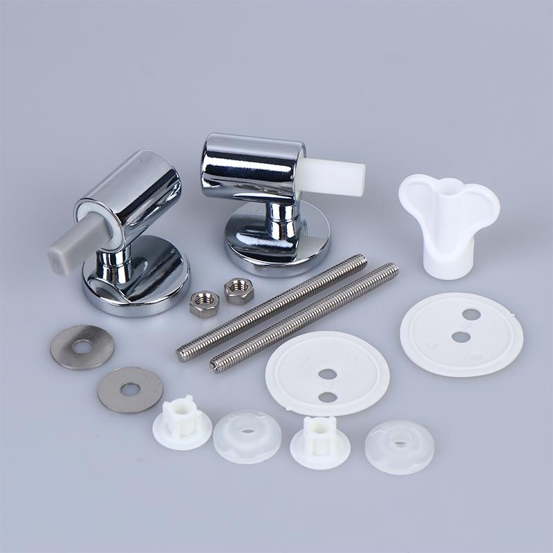 Toilet Soft Close Hinges 1 Set for Old Toilet Replacement Heavy Duty Stable Toilet Lid Fixing Parts for Bathroom Repair