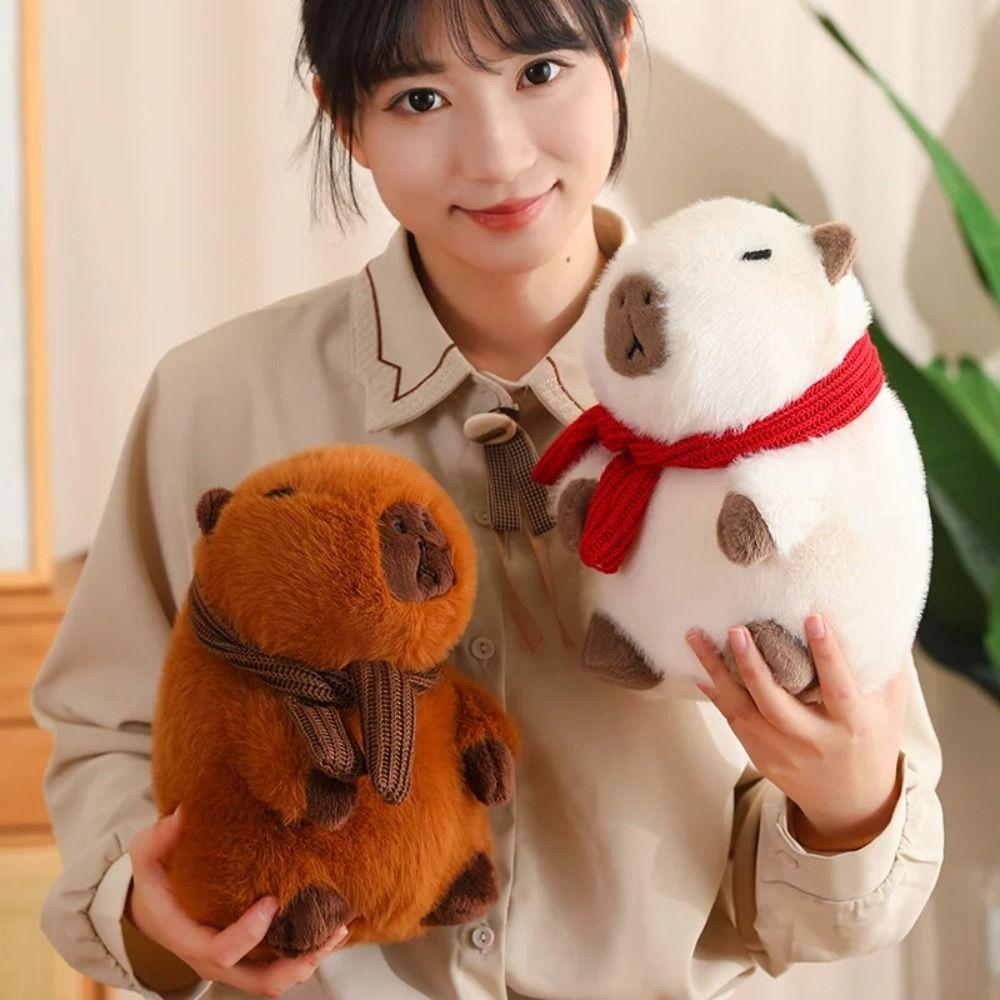 

Капибара Моделирование Капибара Мягкая игрушка Зимняя коричневая капибара Игрушка Домашний декор