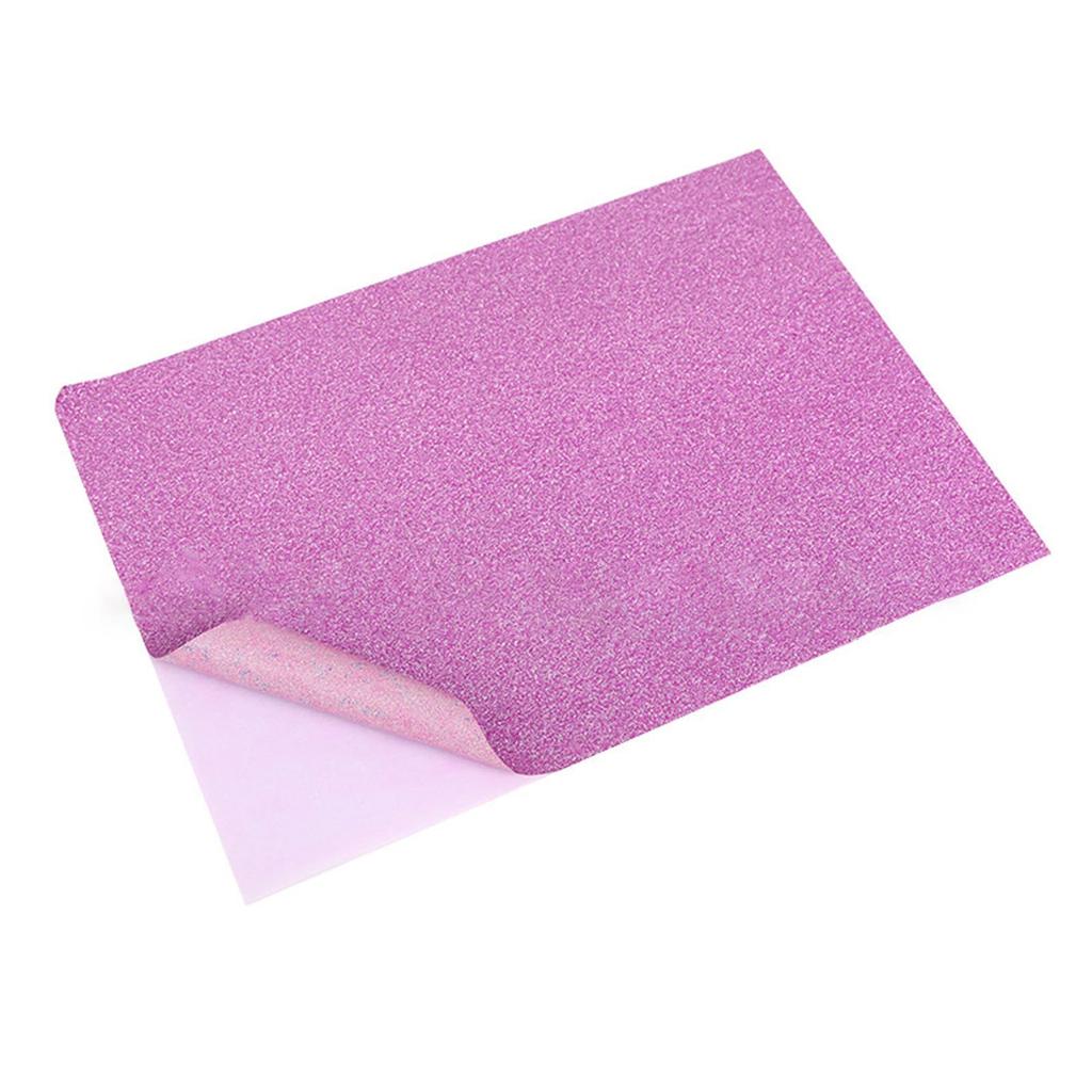 10 Folhas Papel Glitter Adesivos Autoadesivos para Artesanato DIY Projeto de Arte Artesanato em Papel com Pó de Glitter Feito à Mão Decorações