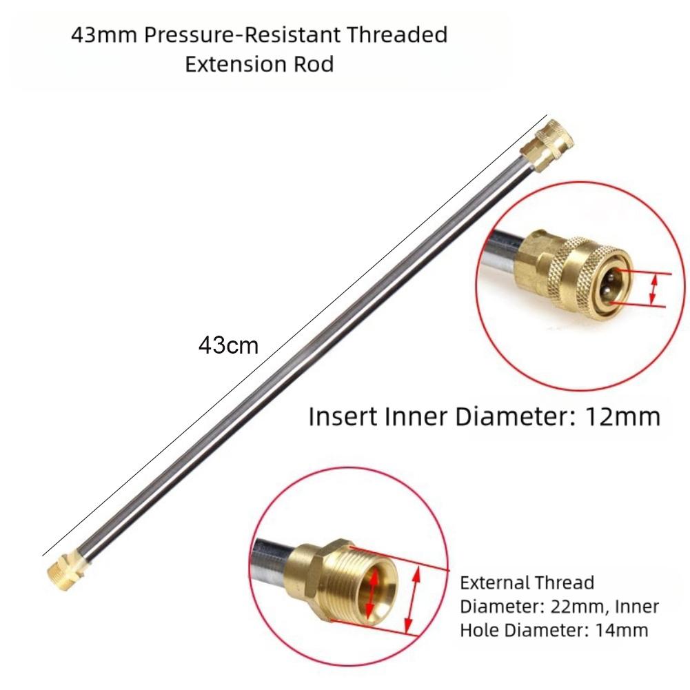Gebaut für regelmäßigen Gebrauch Hochdruckreiniger Schnellanschluss Lanze Sprühlanze