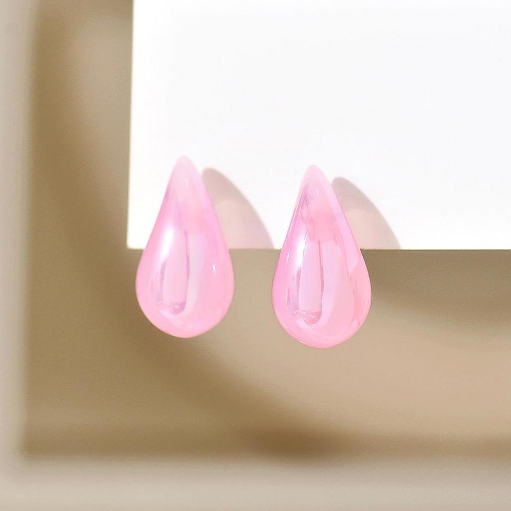 Plump Water Drop Acrylic Dangle Earrings - Simple & Fashionable Jewelry for Women