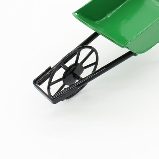 Cărucior de împingere pentru casă de păpuși Detalii înalte Decorare Mini roabă din metal Accesorii de grădină pentru zâne pentru recuzită