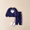 Children's Wear 2026 Spring/Autumn Heart Print Top & Bowknot Pants Girls' Set
