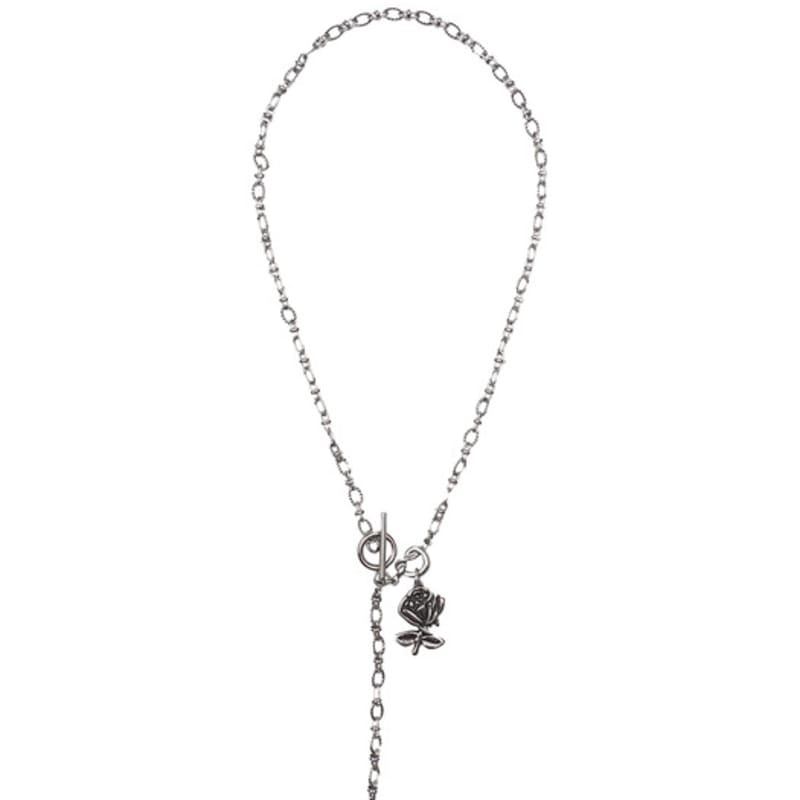 HIGHSCHOOLDISCO Vintage Blumen Toggle Bar Halskette