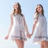 Sancai Women's 100% Cotton Babydoll Top & Skirt Set