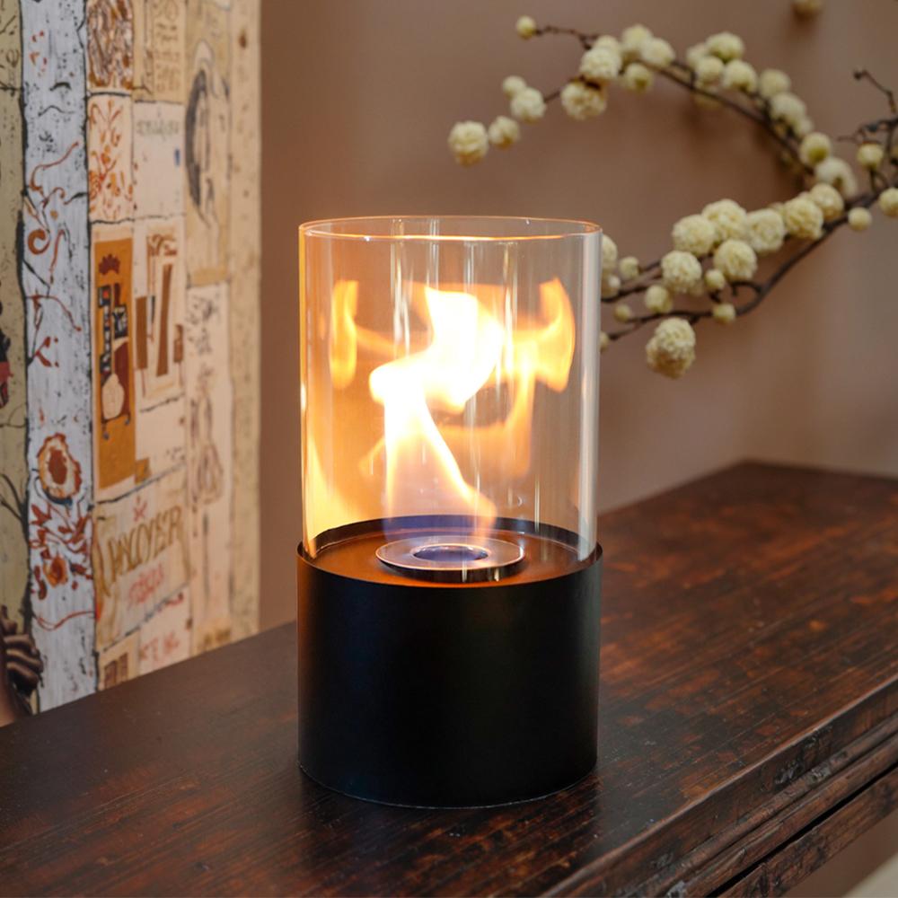 Tabletop Round Fireplace Smokeless Ethanol Fire Pit Outdoor Patio Alcohol Fireplace for Christmas New Year( EU US Shipping)