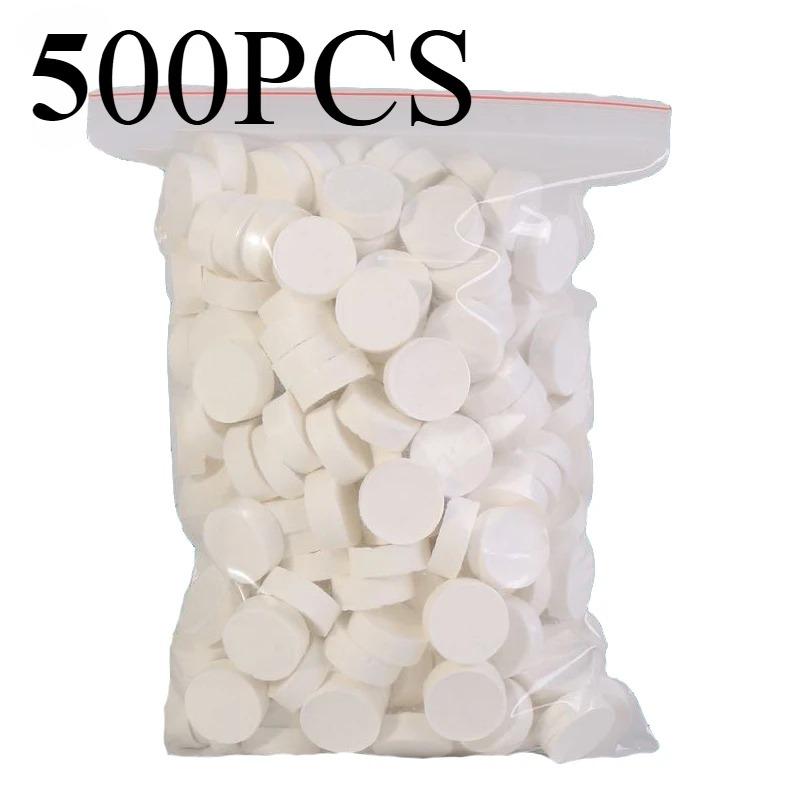 

100/200/500 шт. сжатое полотенце, мягкая одноразовая монета, портативное мини-сжатое полотенце, впитывающее влагу, для путешествий, барбекю, кемпинга 500Pcs