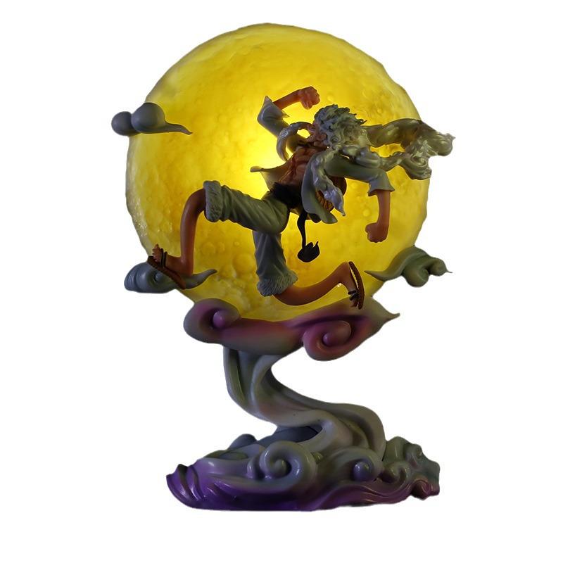 PVC Quality One Piece Luffy Figure with Glowing Feature - Moon Chasing Edition