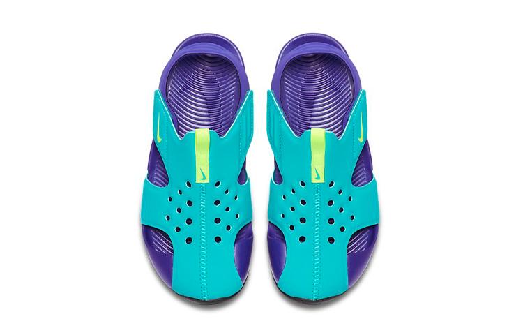Nike Sandali Sunray Protect 2 per Bambini Blu Viola Bambini di Età Compresa tra 3 e 7 Anni 943826-303