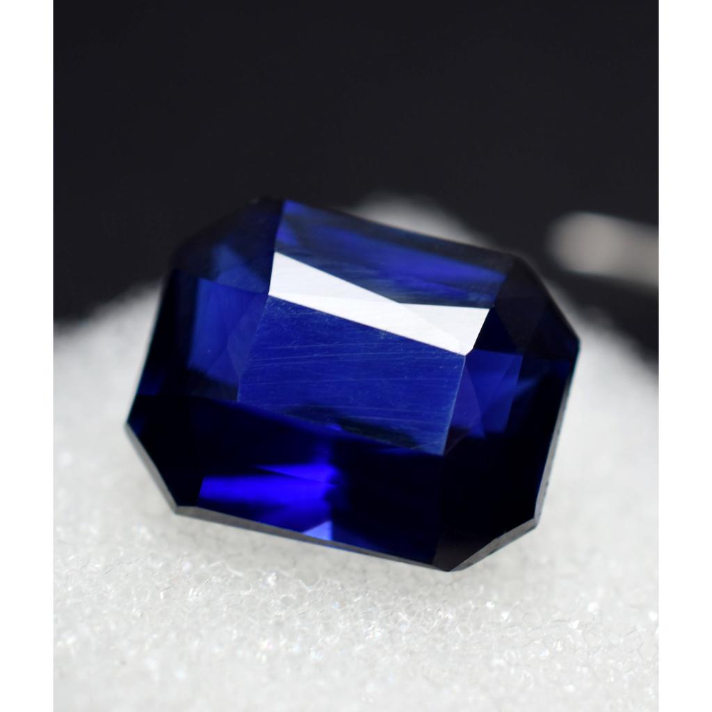 Tanzanite 8.15 Ct Natural Blue Brilliant Emerald Cut Loose Gemstone CERTIFIED P-0891