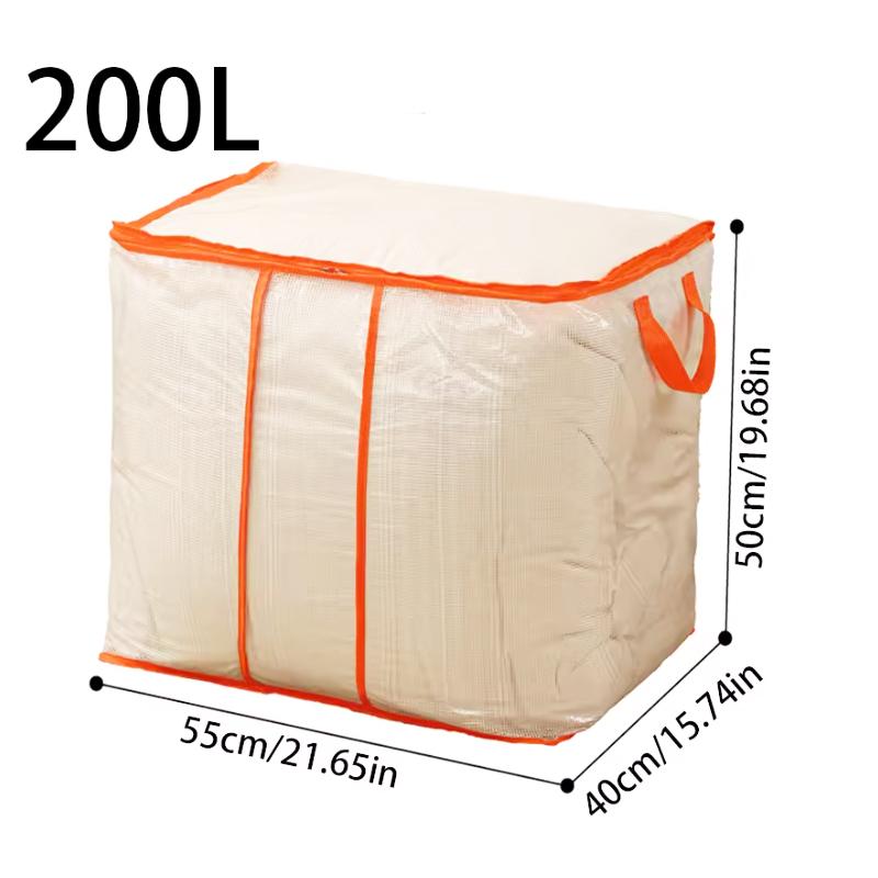 1PC Clothing Storage Bag, Large Capacity Foldable Waterproof And Dustproof Storage Bag, Household Transparent Storage Bag